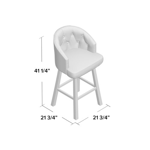 Alcott Hill® Farmington Swivel 30.25" Bar Stool & Reviews Wayfair
